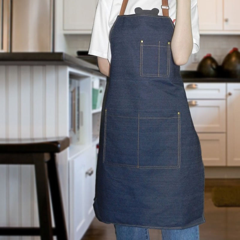 Denim Work Apron for Men Women - đánh giá và giá Home Cooking Work