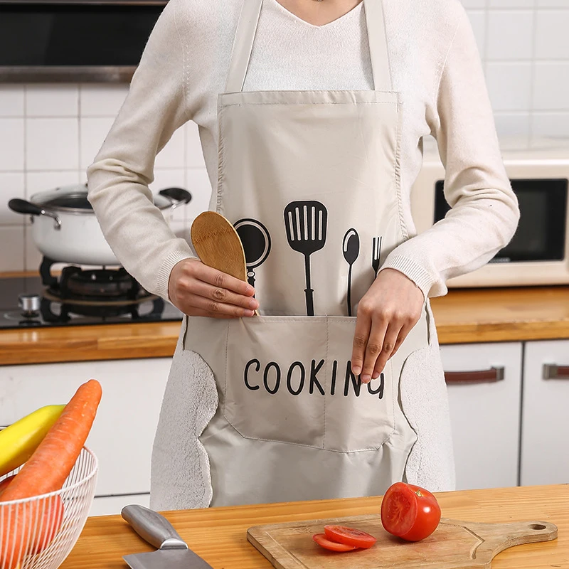 Apron Waterproof Oilproof Can  - đánh giá và giá Home Cooking Work