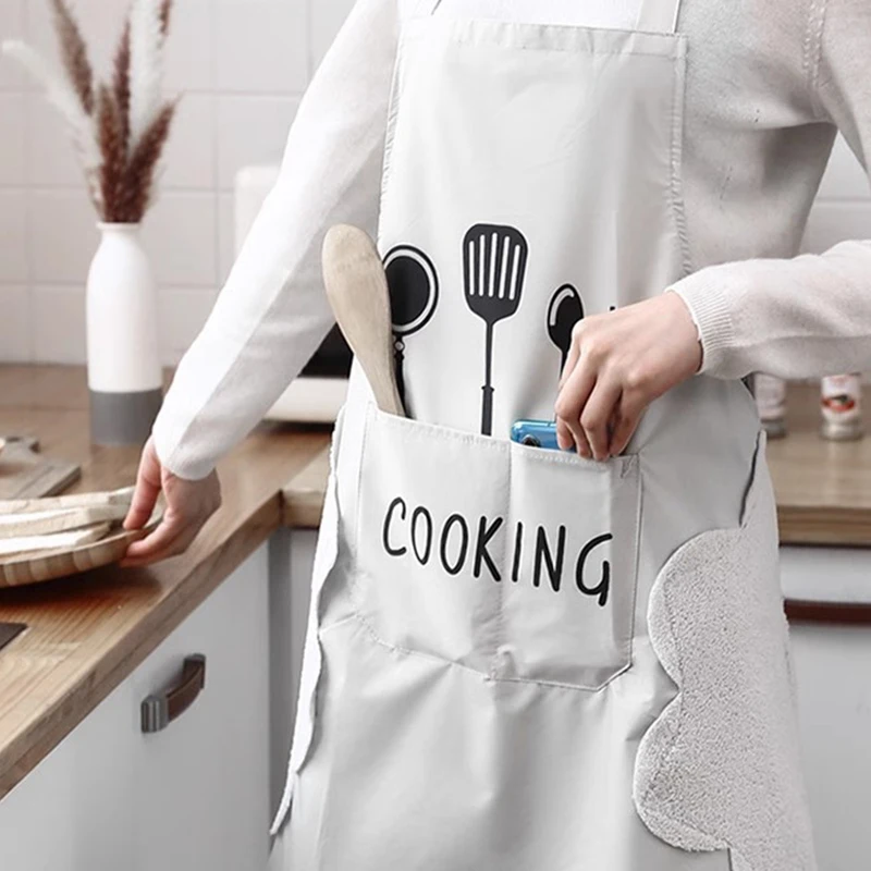 Apron Waterproof Oilproof Can  - đánh giá và giá Home Cooking Work